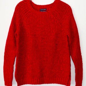 NEW American Eagle Outfitters AEO Ahh-Mazingly Red Crew Neck Sweater - XS